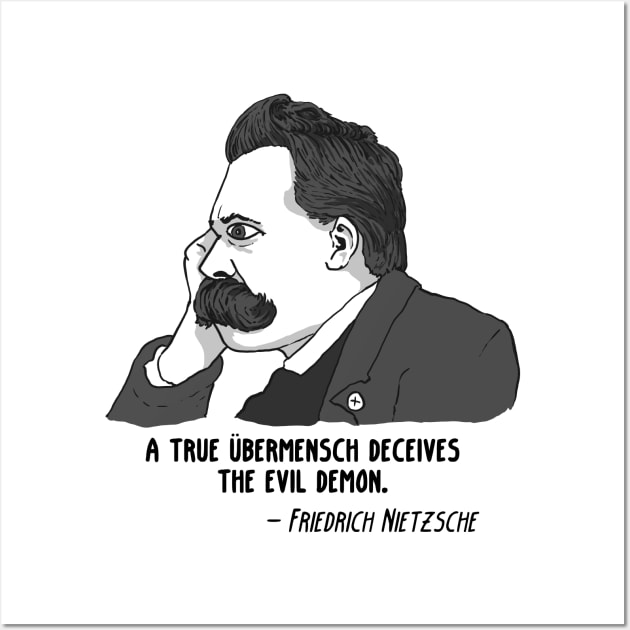 Nietzsche's Demon Wall Art by ExistentialComics